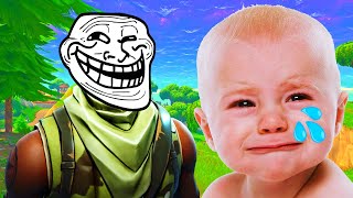 TROLLING KIDS ON FORTNITE [upl. by Eylatan]