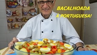 BACALHAU RECEITA DE BACALHAU – BACALHOADA À PORTUGUESA [upl. by Leela]