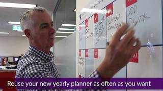 How to install your Repositional Whiteboard Wall Planner [upl. by Recha]