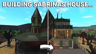 BUILDING SABRINAS MANSION IN BLOXBURG [upl. by Auliffe428]