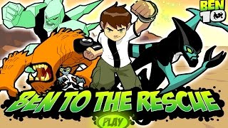 Ben 10  BEN TO THE RESCUE Cartoon Network Games [upl. by Prendergast]