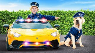 Braxton and Ryder Show Pretend Play as Police Kids Teaching Good Habits to Children [upl. by Nelrac]