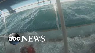 Catamaran Capsizes Tossing Nearly 100 Tourists Into the Ocean [upl. by Hbaruas]