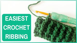 The Quickest Way To Make Crochet Ribbing [upl. by Suilenrac520]