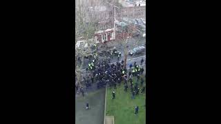 Everton vs Millwall fights [upl. by Ydassac78]