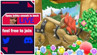 Smash bros Ultimate allowing amiibo custom stages amp spirits  open lobby LIVE [upl. by Heimlich]