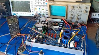 Amplifier Class D dual feedback Fullbridge Version5 8 Mosfet irfp4227 [upl. by Zippel]