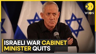 Israel Benny Gantz quits war cabinet accuses Netanyahu of preventing true victory  WION [upl. by Llednew]