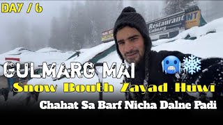 Heavy snowfall continuous In Gulmarg Day 6  daily vlogs  daily vlogs [upl. by Enneicul]