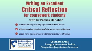 Writing an Excellent Critical Reflection for coursework students with Dr Patrick Danaher yourscpa [upl. by Newfeld]