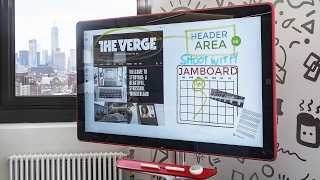 Google Jamboard a surprisingly fun 4K ‘whiteboard’ [upl. by Nosyt555]