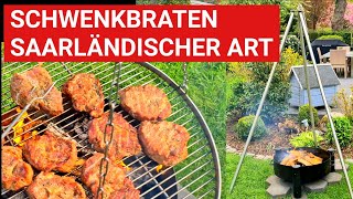 ♨️ GRILLBLITZ Original Schwenkbraten saarländischer Art IdarObersteiner Schwenker Schwenksteak [upl. by Ianej]