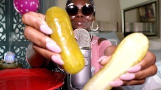 Pickles ASMR Eating Sounds Intense Snap  Crisp Crunch [upl. by Enavi]