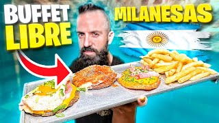 ABUSANDO DEL BUFFET DE MILANESAS ARGENTINAS ¿Me obligan a comer las patatas [upl. by Norean390]