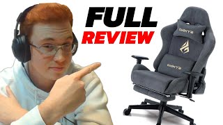 For this PriceIs Quite SOLID Gaming Chair REVIEW Symino Grey Gaming Chair [upl. by Sirk]