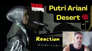 Putri Ariani  Desert Rose cover LIVE Indonesian culture and creativity 2024 REACTION [upl. by Oca820]