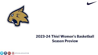 Thiel Athletics 202324 Thiel College Womens Basketball Season Preview [upl. by Corydon]