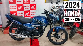 2024 Model Honda Shine 125 cc  Detailed Review [upl. by Ozner]