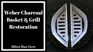 Weber Kettle Charcoal Basket amp Grill Restoration  How to Restore [upl. by Reppart]