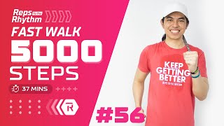 5000 STEPS FAST amp FUN WALK in 37 Mins • 150 BPM • Walking Workout 56 • Keoni Tamayo [upl. by Anitrak]