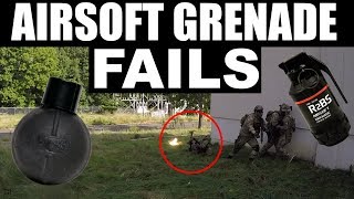 Airsoft Fails GRENADES [upl. by Ggerg536]