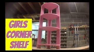 Free standing corner shelfdiy [upl. by Silden]