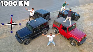 4 Thar 4X4 In Different Direction With 1000 KM Challenge 🧭 रात को भयंकर लड़ाई हो गई 😖 [upl. by Radack]