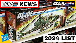 GI JOE CLASSIFIED SERIES ACTION FIGURE NEWS LEAKED LISTINGS FOR 2024 [upl. by Joann95]