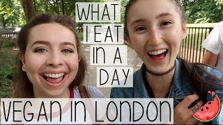 WHAT I EAT IN A DAY VEGAN IN LONDON  VLOG  HOLLY GABRIELLE [upl. by Dachi]