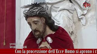 Con la processione dell’Ecce Homo si aprono i riti della Settimana Santa a Leonforte [upl. by Euqinommod]