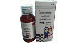 Snoap Cold Jr Suspension Syrup Paracelano Chlorpheniramine Phenylephrine Hydrochloride Suspension [upl. by Kenwee60]