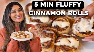 Make Cinnamon Rolls with 4 Ingredients  Airfryer I Low Carb [upl. by Nnoved436]