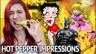 HOT PEPPER IMPRESSIONS CHALLENGE bad idea [upl. by Iorgos]