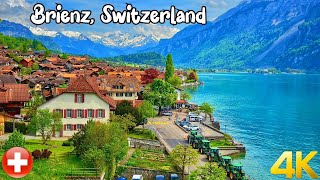 Brienz Switzerland 4K  The Most beautiful villages in Switzerland  A Paradise on Earth [upl. by Sabah]