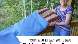 Easy Way to Make Outdoor Cushion Covers [upl. by Oirobil]