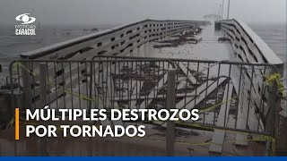 Así fue el paso del huracán Milton por la Florida más de dos millones de viviendas sin electricidad [upl. by Scrivens]