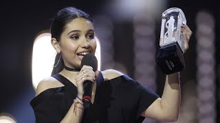 Alessia Cara Wins Pop Album of the Year at The 2017 JUNO Awards [upl. by Gies116]