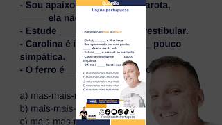 Mas e Mais Prof Tomi Farias mostra a diferença na questão [upl. by Ninaj631]