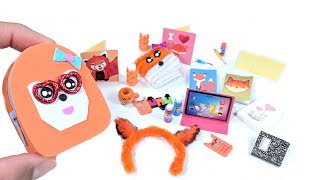 11 DIY Fox Miniatures  Backpack Notebooks School Supplies Headband amp More [upl. by Zanlog]