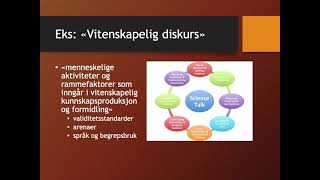 8 Intro til diskursanalyse h2021 [upl. by Fabe]