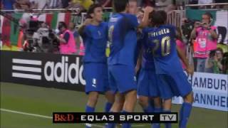 World Cup 2006  ITALY 11 UNITED STATES  Gilardino Goal [upl. by Malda215]