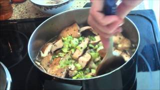 Cooking for Chronic Illness Ep 2 Creamed Mushroom and Leek Soup with Potatos [upl. by Broome]