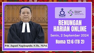 Renungan Harian Online HKBP Duren Sawit 2 September 2024 [upl. by Nawyt]