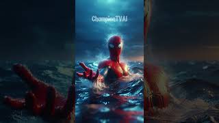 Spiderman Learned to Control Flames 😳 marvel dc avengers trendingshorts deadpool [upl. by Murdock100]