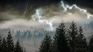 10 Hours Rain amp Thunder  Rainstorm Sounds for Sleep Studying or Relaxation  Nature White Noise [upl. by Kipton290]