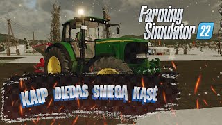 PAS DIEDĄ UŽKLUPO ŽIEMĄ 4  Farming Simulator 22 [upl. by Irvin]