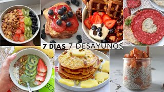 😱 7 DESAYUNOS FÁCILES y SALUDABLES ✓ con avena huevos y frutas [upl. by Carlen]