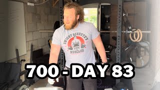 700 Day 83  Chest shoulders triceps  Bilateral quadriceps tendon rupture rehabilitation [upl. by Firooc]