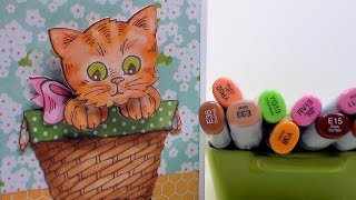 Adorable BobbleHead Kitten Card [upl. by Bear]