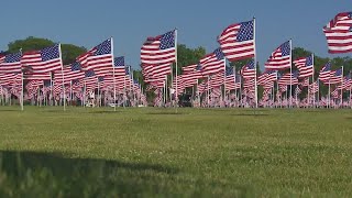 In Wheaton a touching tribute of stars amp stripes [upl. by Carolynne]